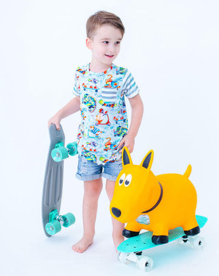 Boy's Pocket T-Shirt - Brody (Skateboard Pets) Baby & Toddler Tops