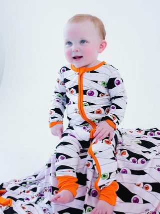 Convertible Footie Romper - Bates (Mummies) Glow-in-the-Dark Baby & Toddler Sleepwear