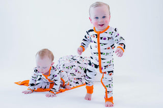 Convertible Footie Romper - Bates (Mummies) Glow-in-the-Dark Baby & Toddler Sleepwear