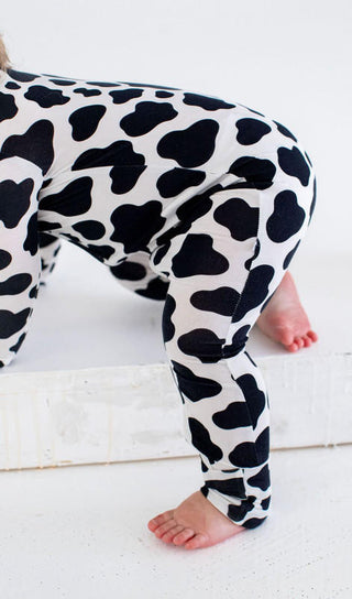 Bamboo Convertible Footie Romper - Betsy (Cow) Baby & Toddler Sleepwear