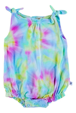 Girl's Bamboo Bubble Romper - Isla (Tie-Dye) Baby One-Pieces