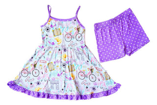 Girl's Dress and Shorts Outfit Set - Emilie (Paris) Baby & Toddler Outfits