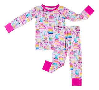 Girl's Bamboo Long Sleeve Pajama Set - Harper (Birthday) Baby & Toddler Sleepwear