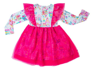 Girl's Long Sleeve Tulle Dress - Jovie (Gingerbread Village) Baby & Toddler Dresses