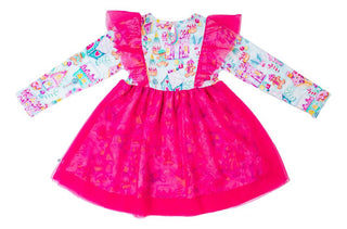 Girl's Long Sleeve Tulle Dress - Jovie (Gingerbread Village) Baby & Toddler Dresses