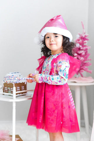 Girl's Long Sleeve Tulle Dress - Jovie (Gingerbread Village) Baby & Toddler Dresses