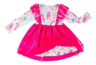 Girl's Long Sleeve Tulle Dress - Pax (Gingerbread People) Baby & Toddler Dresses