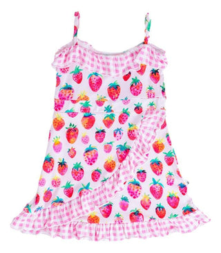 Girl's Sleeveless Dress - Lucy (Strawberries) Baby & Toddler Dresses