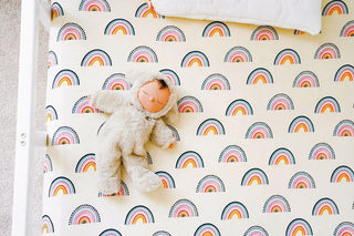 Kids Twin Sheet - Theo (Rainbows) Bed Sheets