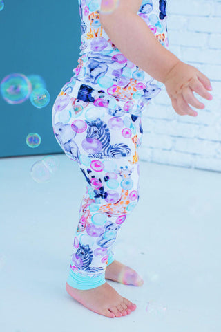 Short Sleeve Pajama Set - Zoe (Animals and Bubblegum) Baby & Toddler Sleepwear