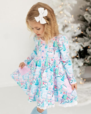 Girl's Snowy Village Twirl Dress - PRE-ORDER Baby & Toddler Dresses