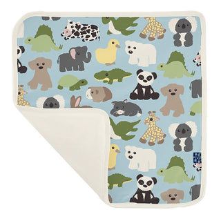 Baby Boys Print Bamboo Lovey Blanket - Spring Sky Too Many Stuffies Swaddling & Receiving Blankets