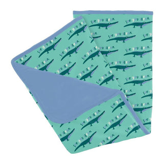 Baby Boys Print Bamboo Stroller Blanket - Glass Later Alligator Swaddling & Receiving Blankets