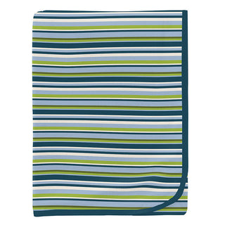 Baby Boys Print Bamboo Swaddling Blanket - Anniversary Sailaway Stripe Swaddling Blankets