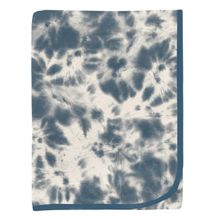 Baby Boys Print Bamboo Swaddling Blanket - Deep Sea Tie Dye Swaddling Blankets