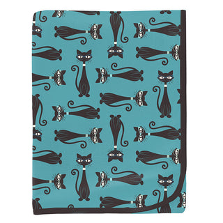 Baby Boys Print Bamboo Swaddling Blanket - Glacier Cool Cats Swaddling Blankets