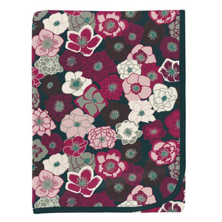 Baby Girls Print Bamboo Swaddling Blanket - Hellebores Swaddling Blankets