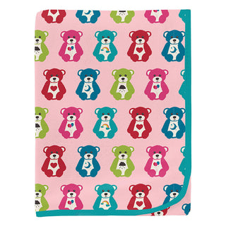 Baby Girls Print Swaddling Blanket - Lotus Happy Teddy Swaddling Blankets