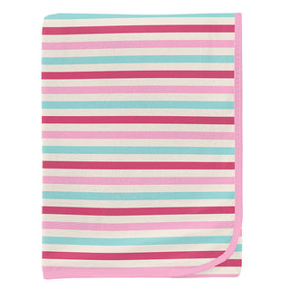 Baby Girls Print Swaddling Blanket - Sock Hop Stripe Swaddling Blankets