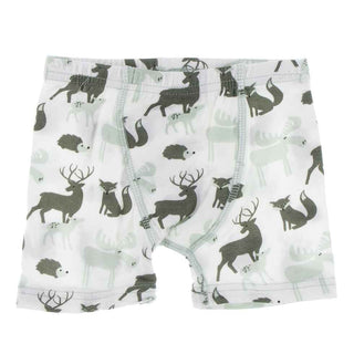 Boxer Briefs Set - Aloe Bears and Treeline and Natural Forest Animals Toddler Underwear