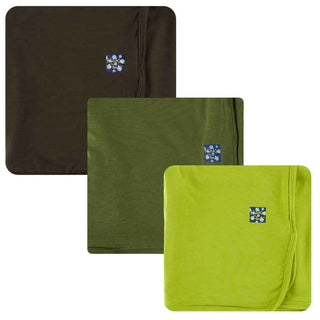 Boys Newborn Swaddling Blanket Gift Set - Bark, Moss, & Meadow Swaddling Blankets