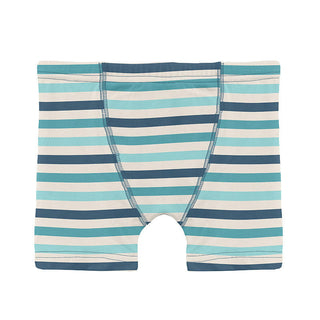 Boy's Print Bamboo Boxer Brief - Cruisin' Stripe Toddler Underwear