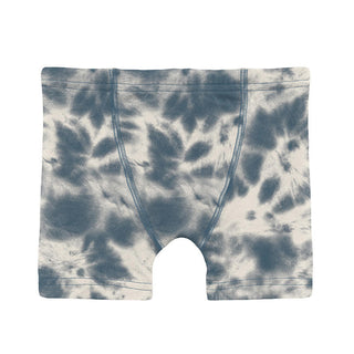 Boy's Print Bamboo Boxer Brief - Deep Sea Tie Dye Toddler Underwear