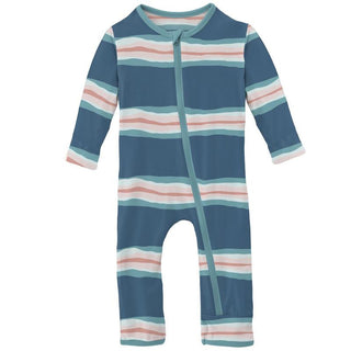 Boy's Print Coverall with Zipper - Abstract Prismatic Spring Baby & Toddler Sleepwear