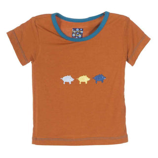 Boys Short Sleeve Applique Tee, Phoenix Three Little Pigs Baby & Toddler Tops