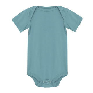 Boy's Solid Short Sleeve One Piece - Glacier (RT) Baby One-Pieces