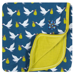 Boys Stroller Blanket- Twilight Stork Swaddling & Receiving Blankets