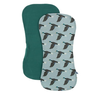 Burp Cloth Set - Cedar & Jade Mallard Duck Burp Cloths