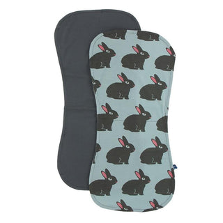 Burp Cloth Set - Stone & Jade Forest Rabbit Burp Cloths