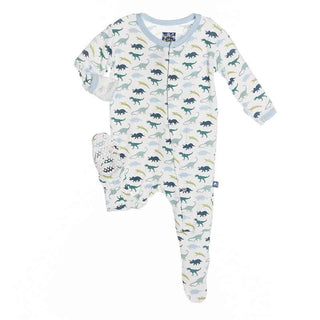 Footie - Boy Dino Print Baby & Toddler Sleepwear