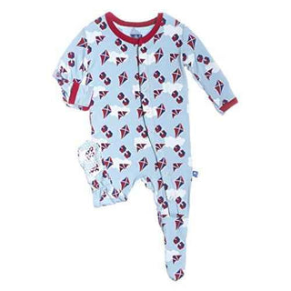 Footie Pajama - Boy Flying Kites Baby & Toddler Sleepwear