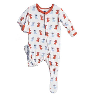 Footie Pajama - Natural Beach Pup Baby & Toddler Sleepwear