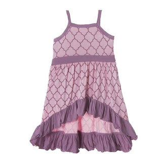 Girls Hi Lo Maxi Dress, Garden Gate Lattice Baby & Toddler Dresses