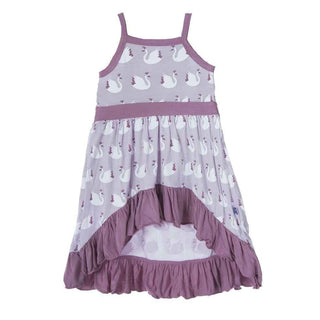 Girls Hi Lo Maxi Dress, Thistle Swan Princess Baby & Toddler Dresses