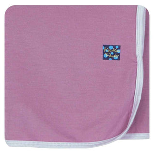 Girls Newborn Swaddling Blanket, Pegasus w/ Thistle Contrast Trim, Pegasus Swaddling Blankets