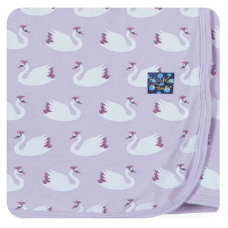 Girls Newborn Swaddling Blanket, Thistle Swan Princess Swaddling Blankets