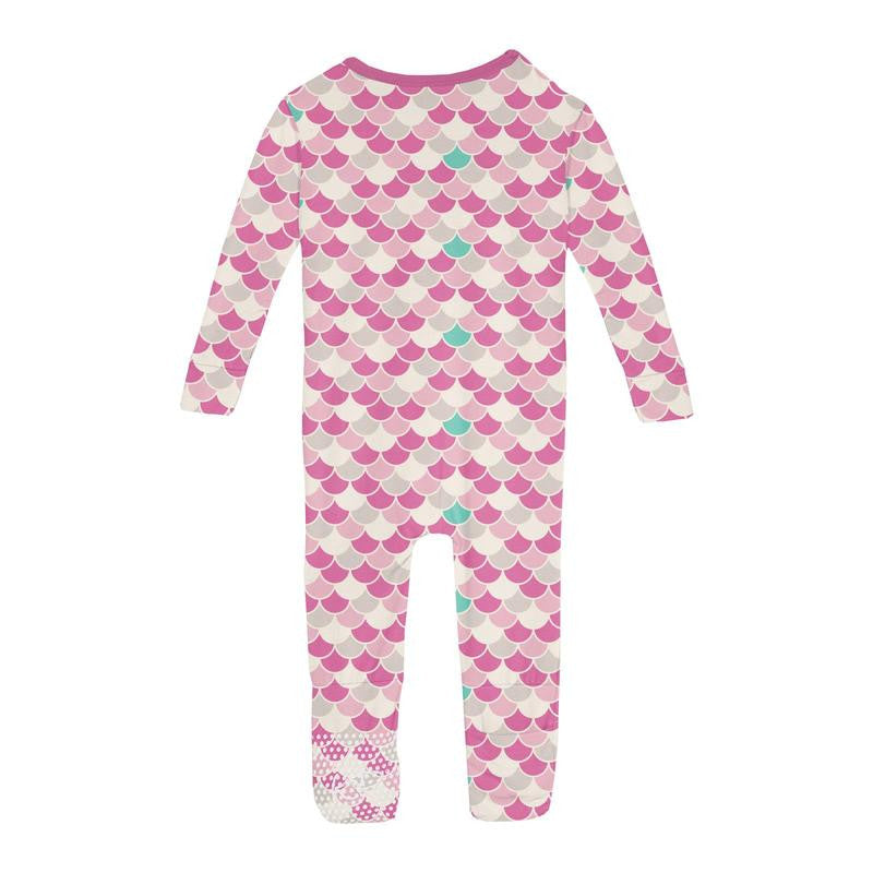 Kickee Pants Bamboo Convertible Sleeper w/ Zipper - Tulip Scales – Baby  Riddle