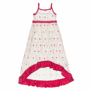 Girl's Print Hi Lo Maxi Dress - Natural Ice Cream Shop Baby & Toddler Dresses