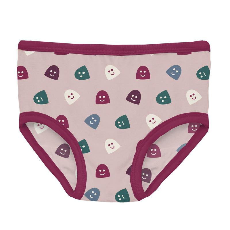 Kickee Pants Bamboo Girl's Underwear - Baby Rose Happy Gumdrops