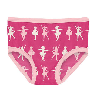 Girl's Print Bamboo Underwear - Calypso Ballerina Toddler Underwear