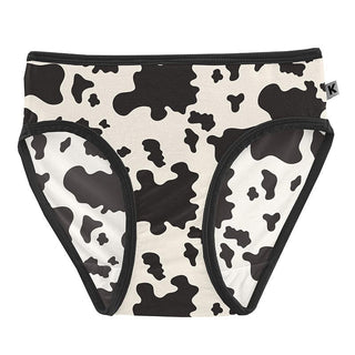 Girl's Print Underwear - Cow Print Toddler Underwear