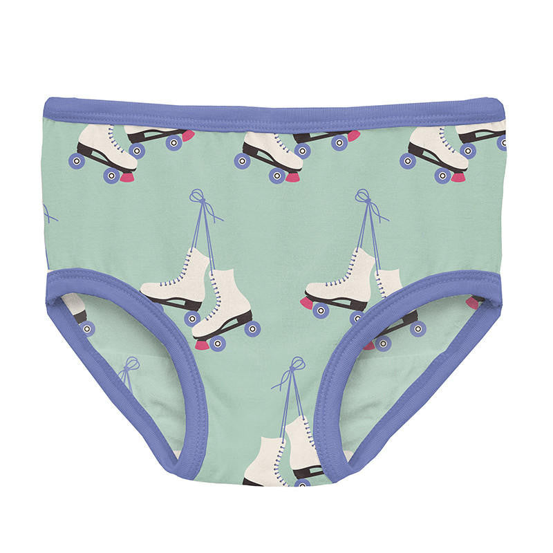 Kickee Pants Bamboo Girl's Underwear - Pistachio Roller Skates – Baby Riddle