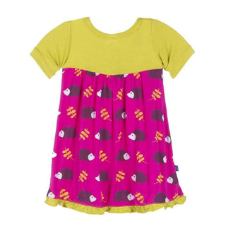 Girls Short Sleeve Swing Dress, Calypso Hedgehog Baby & Toddler Dresses