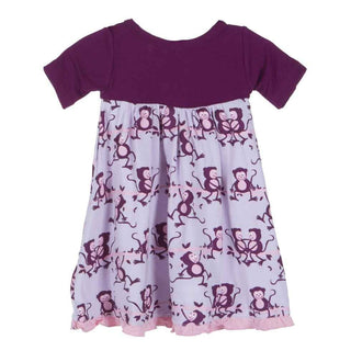 Girls Short Sleeve Swing Dress, Thistle Monkey Baby & Toddler Dresses