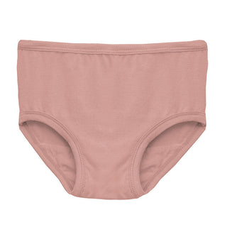 Girl's Solid Underwear - Blush (RT) KicKee Pants