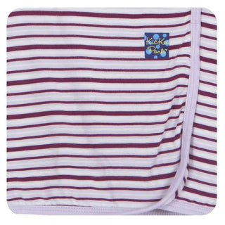 Girls Swaddling Receiving Blanket, Girl Animal Stripe Swaddling Blankets